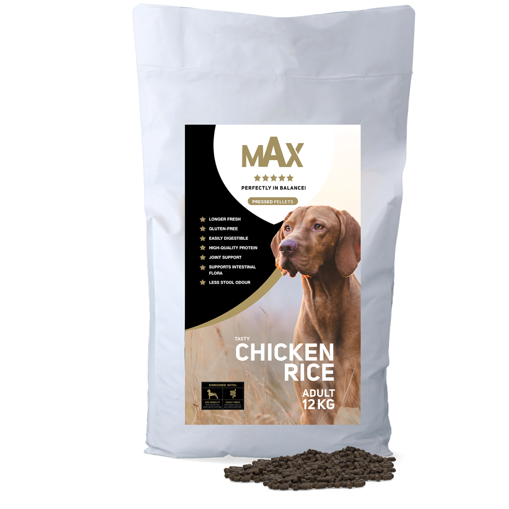 Max Adult Geperste Brokken Kip & Rijst 12 kg
