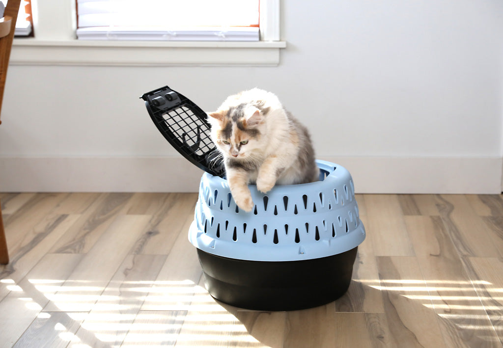 Petmate Get-A-Round Reismand voor Katten Blauw