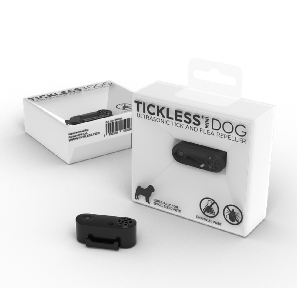 Tickless Mini Dog Oplaadbaar Zwart - Ultrasoon Tekenwerend