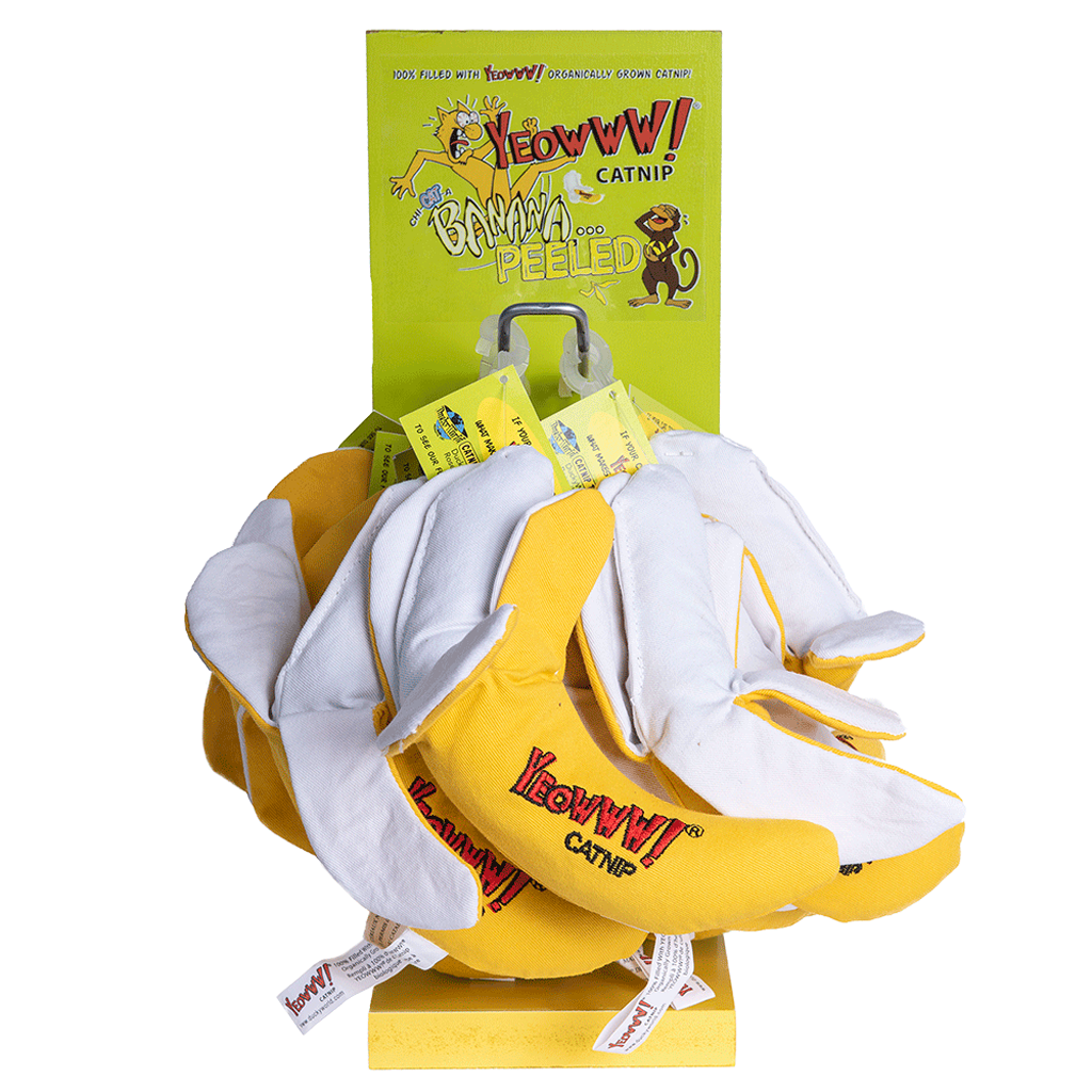 Yeowww! Chi-Cat-A Bananenspeeltje 12-pack met Catnip