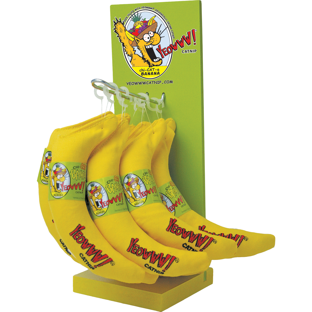 Yeowww! Chi-Cat-A Banana 12-pack - Catnip Speeltje