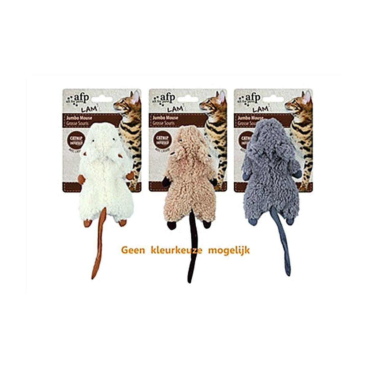 Afp Jumbo Crinkle Mouse+catnip Ass