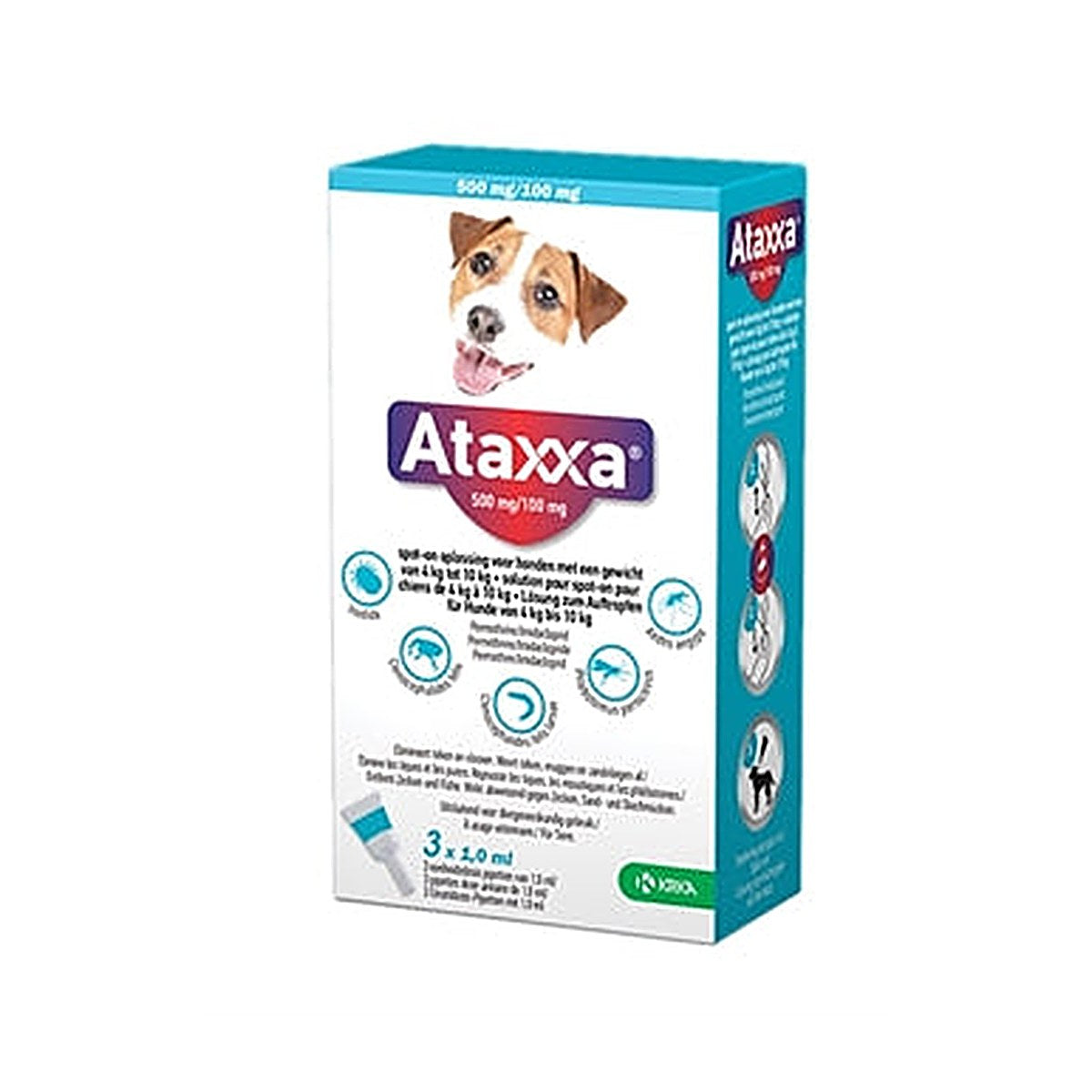 Krka - Ataxxa Spot On Hond 4-10 kg 3PIP
