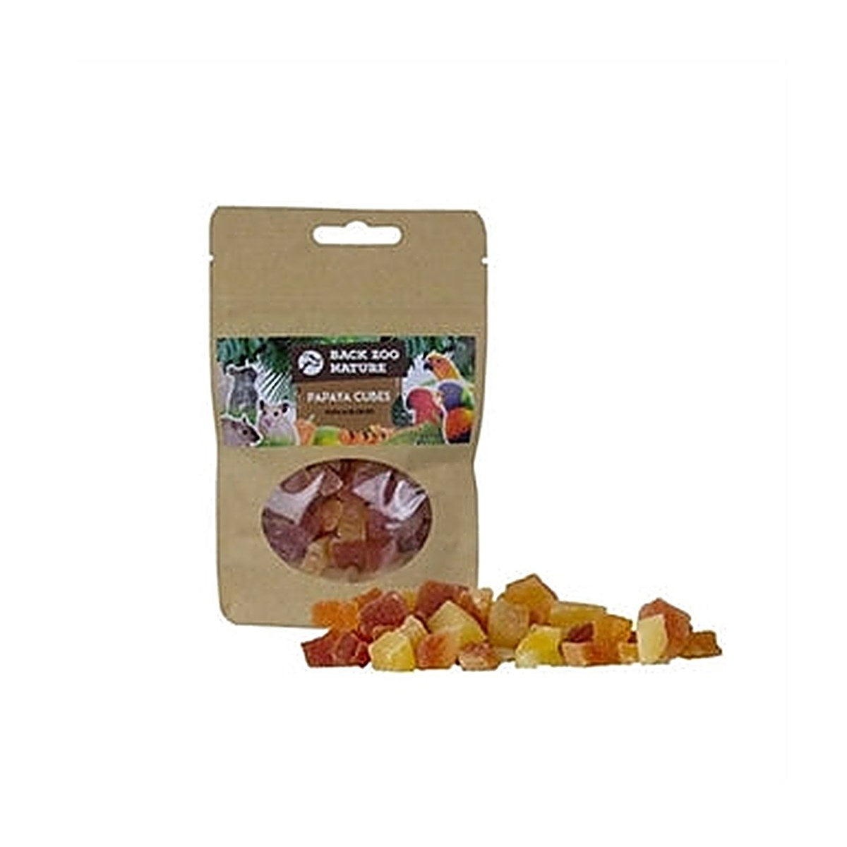 Back Zoo Nature Papaya Cubes 50 gram