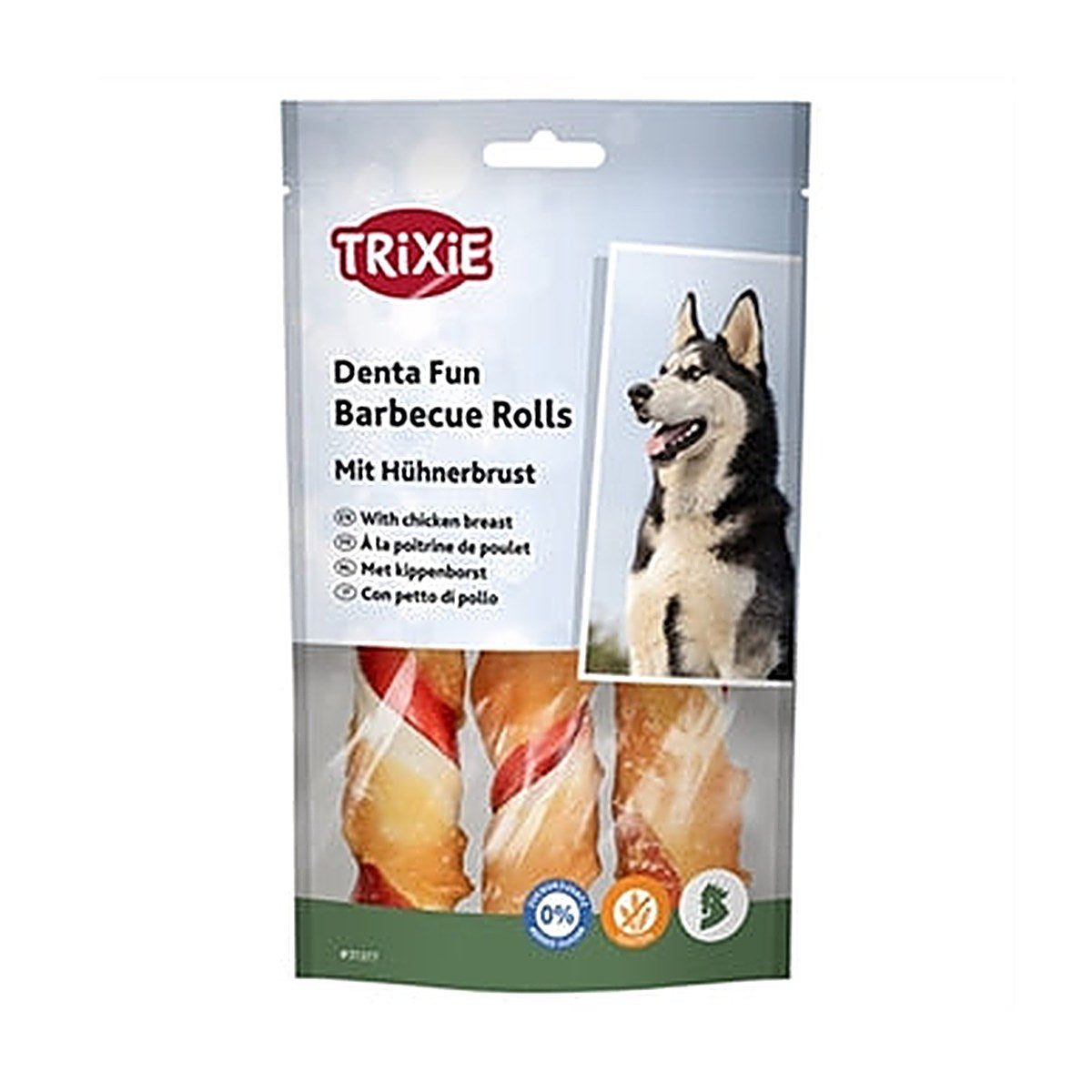 Trixie Bbq Chicken Chew Rolls 12 cm 105 gram