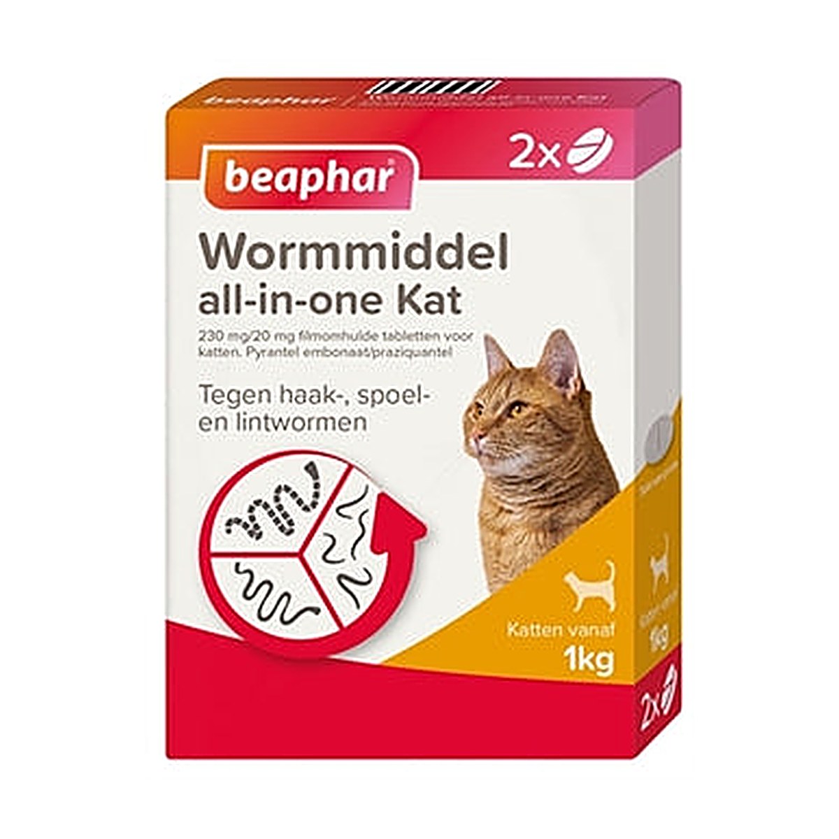 Beaphar Bea Wormmiddel All-in-one Kat 2TB