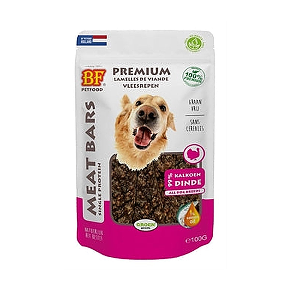 Bf Meat Bars Kalkoen 100 gram