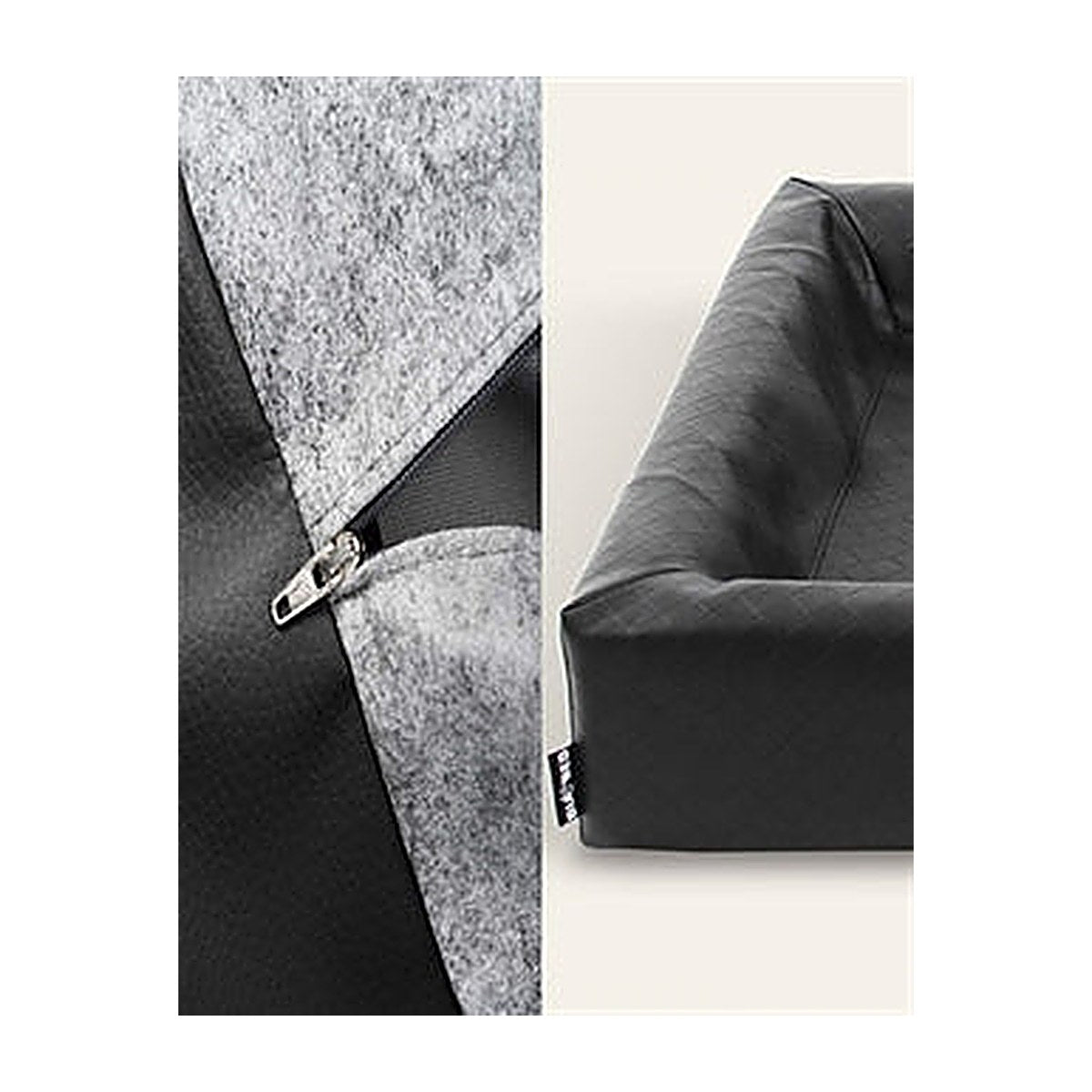 Bia-6 Kunstl Hoes Sq Zwart 100x80 cm