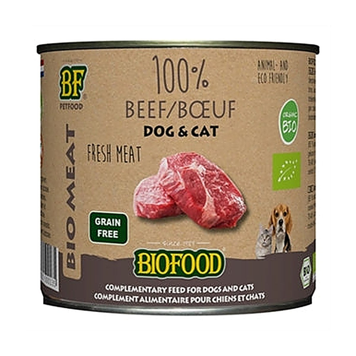 Bf Petfood Biofood Organic 100% Rund 12x200 g