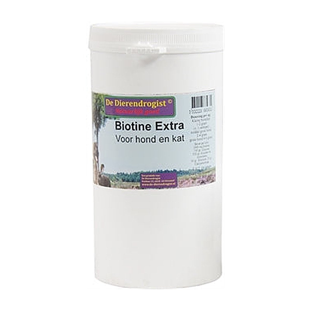 Dierendrogist Biotine Poeder+kruid Hond/kat 900 gram