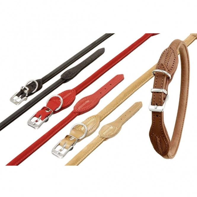 Karlie Buffalo Rundleren Halsband Zwart - 60cm / 10mm