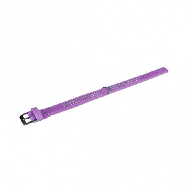 Karlie Buffalo Strass-Halsband - Violet - 2-reihig, 55cm/30mm