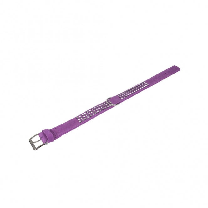 Karlie Buffalo Strass-Halsband - Paars - 3-rij, 65cm/40mm