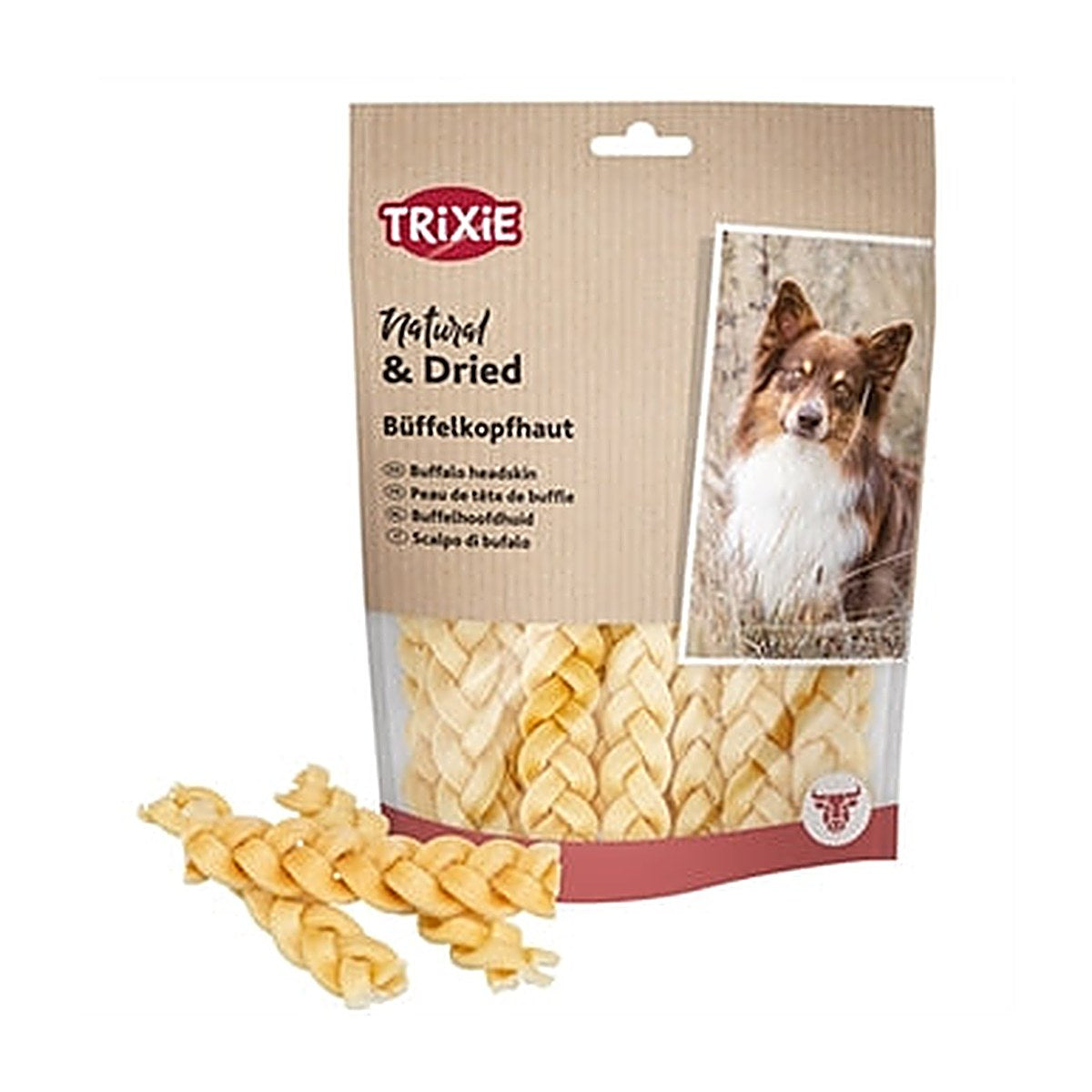 Trixie Buffelkophuid Vlecht 12 cm 6x200 gram