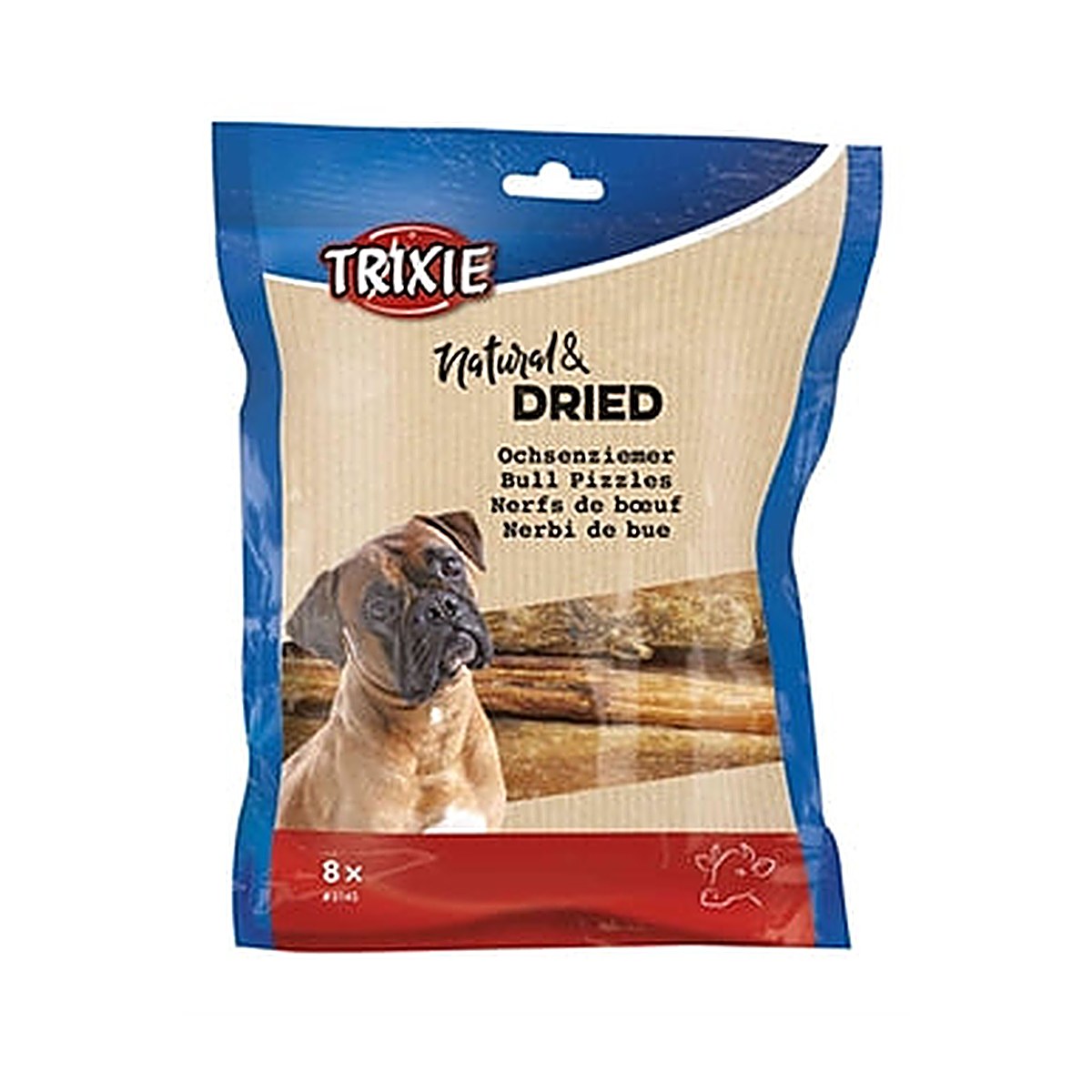 Trixie Bullenpees Gedroogd 12 cm 6x100 gram