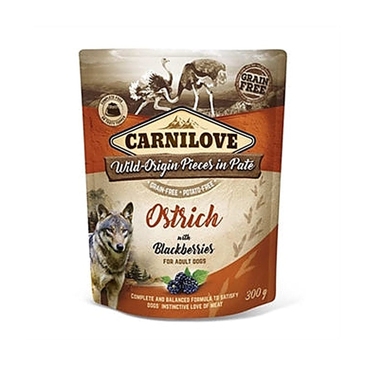 Carnilove Dog Pouch Ostr 12x300 gram