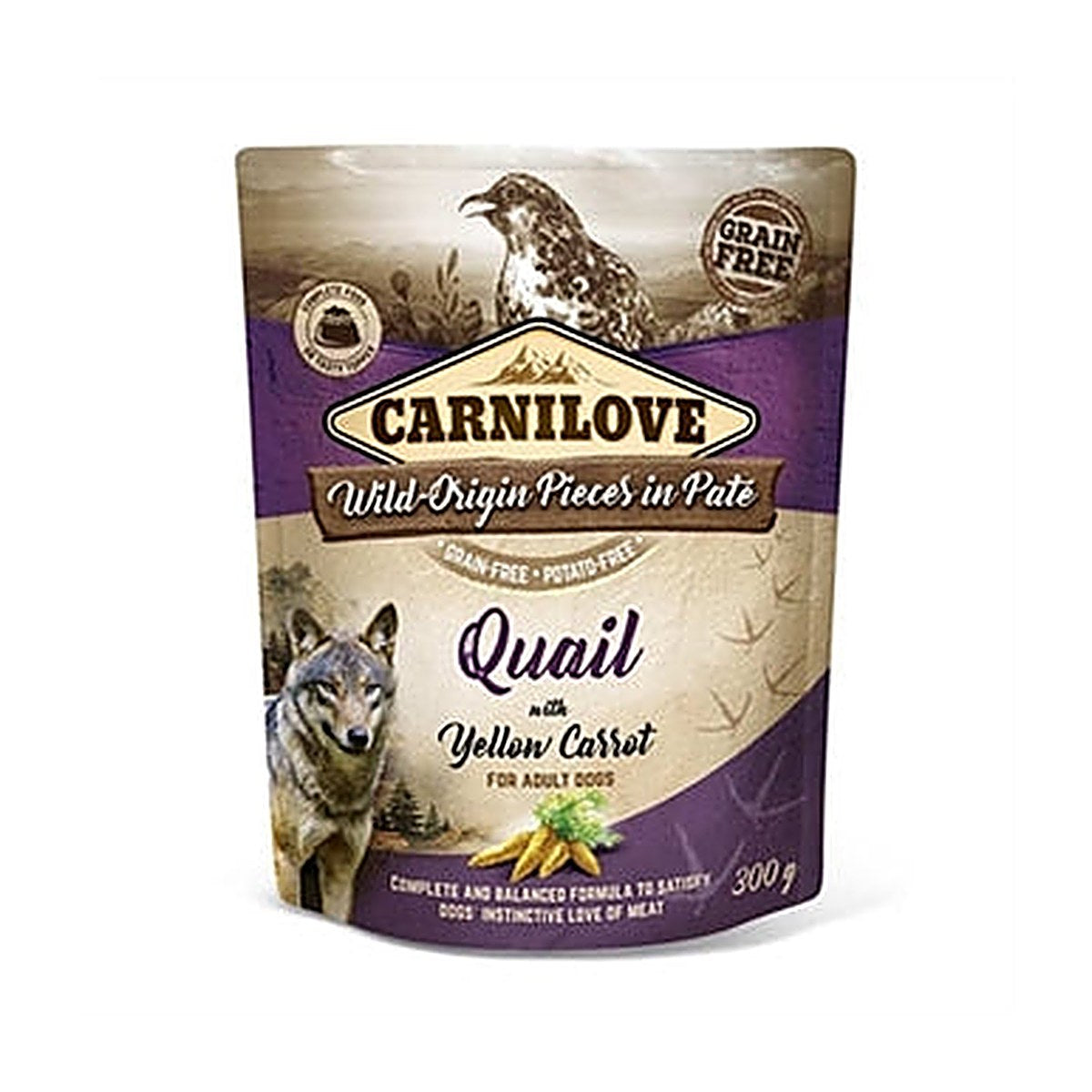 Carnilove Dog Pouch Quail 12X300