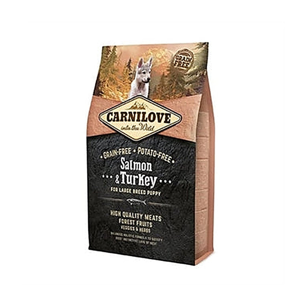 Carnilove Salm/turkey Pup Lb 4 kg