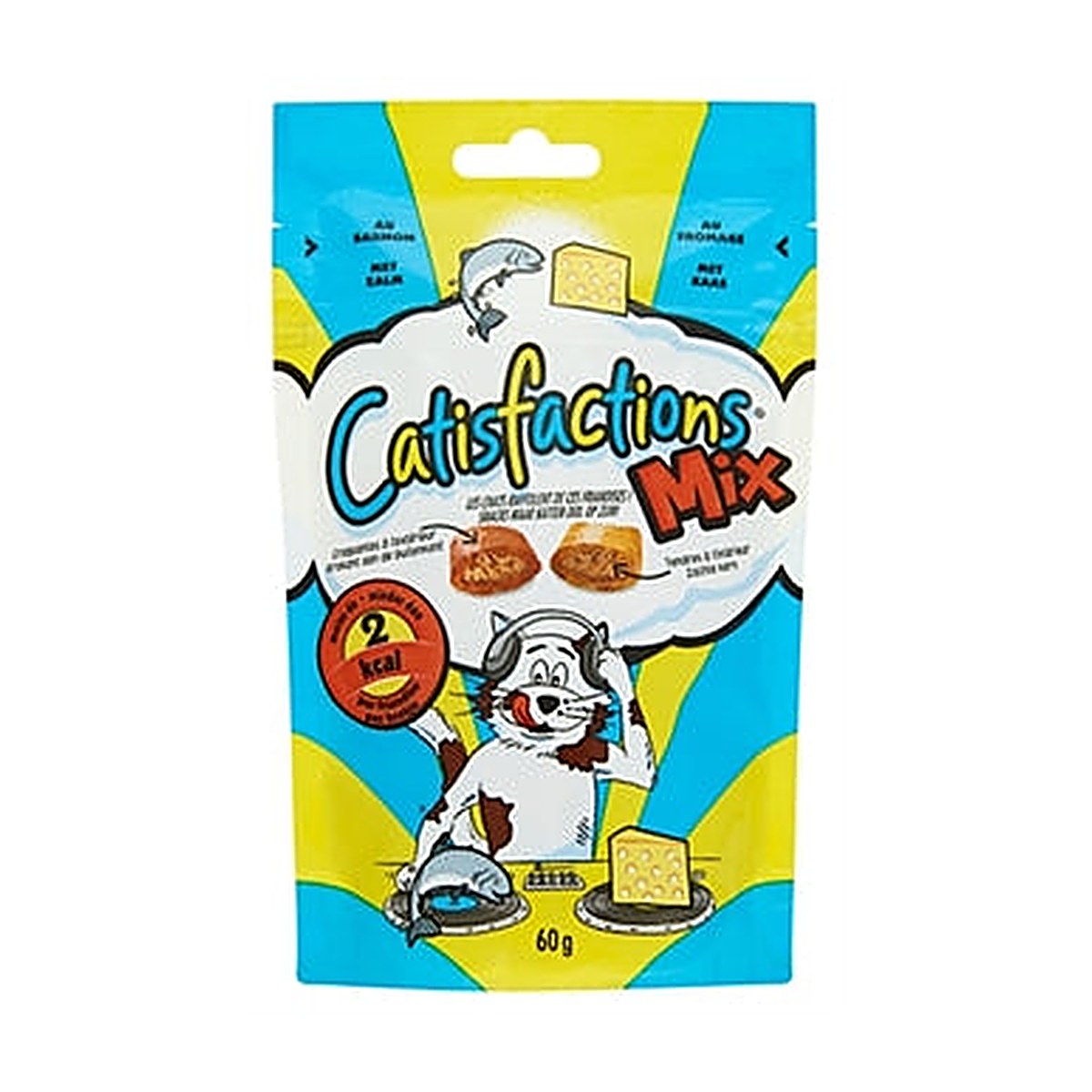 Catisfactions Mix Zalm/kaas 60 gram