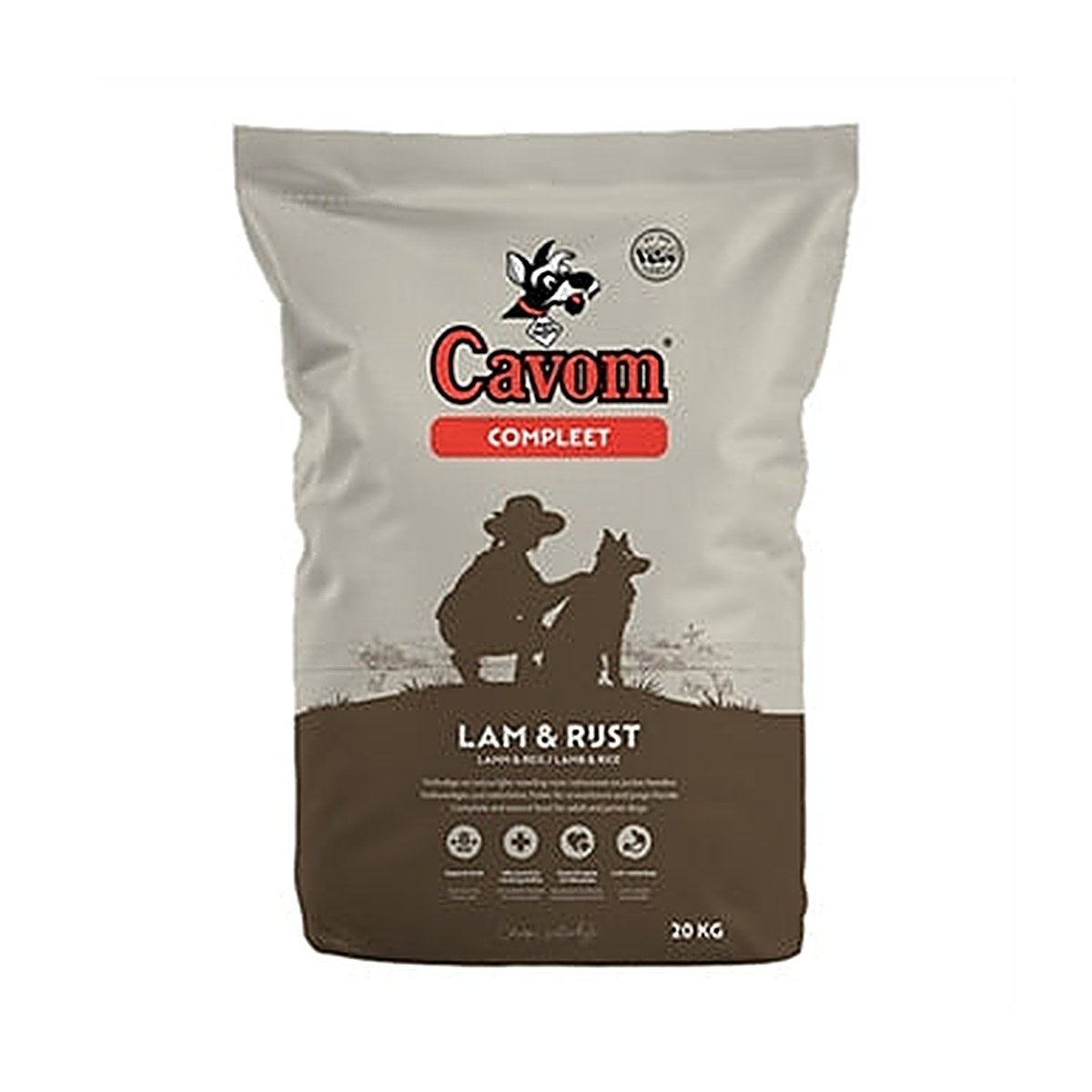Cavom Compleet Lam/rijst 20 kg