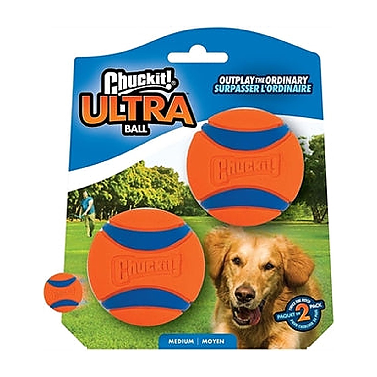 Chuckit Ultra Bal M 6,4 cm 2 stuks