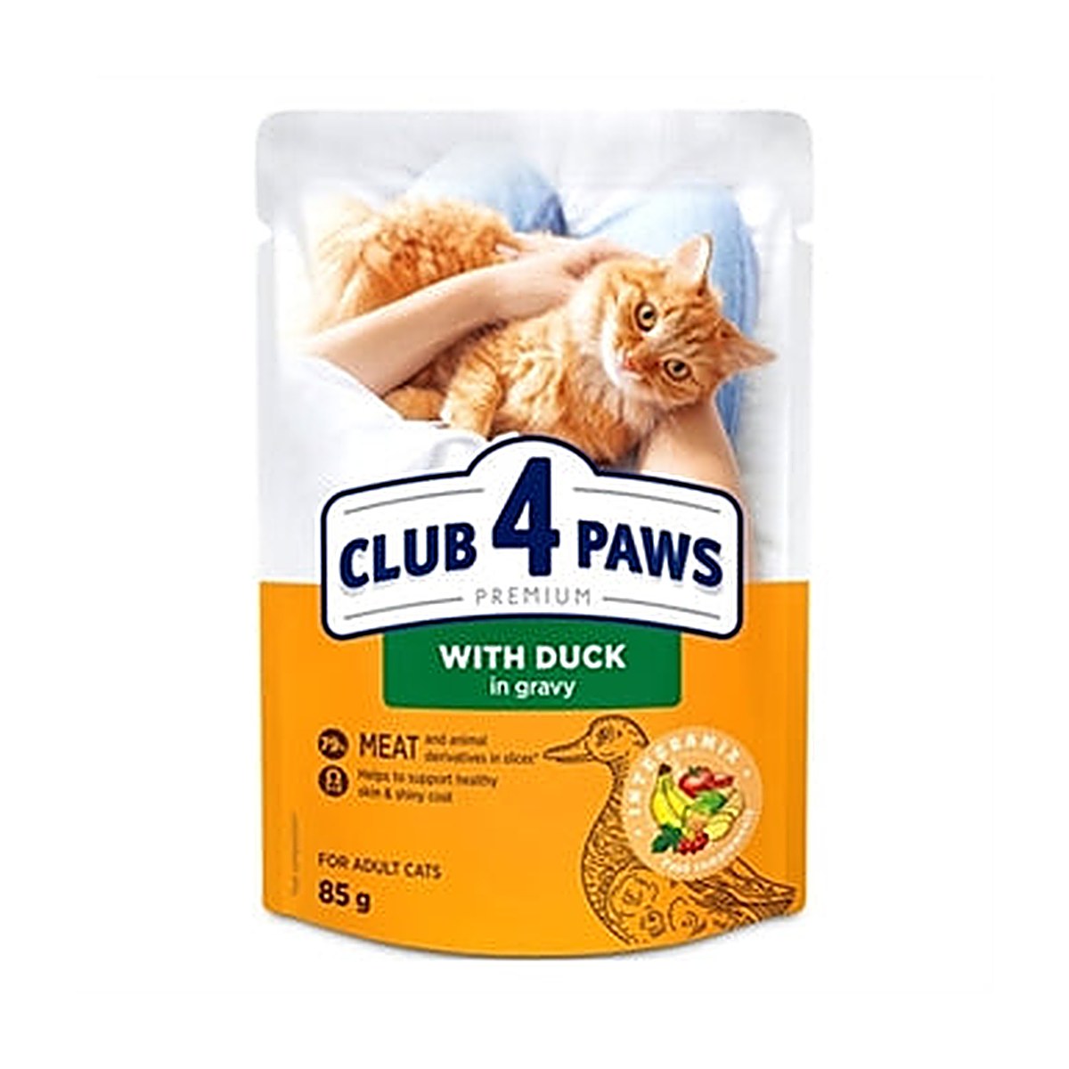 CLUB4 Ad Eend In Saus 24x85 gram