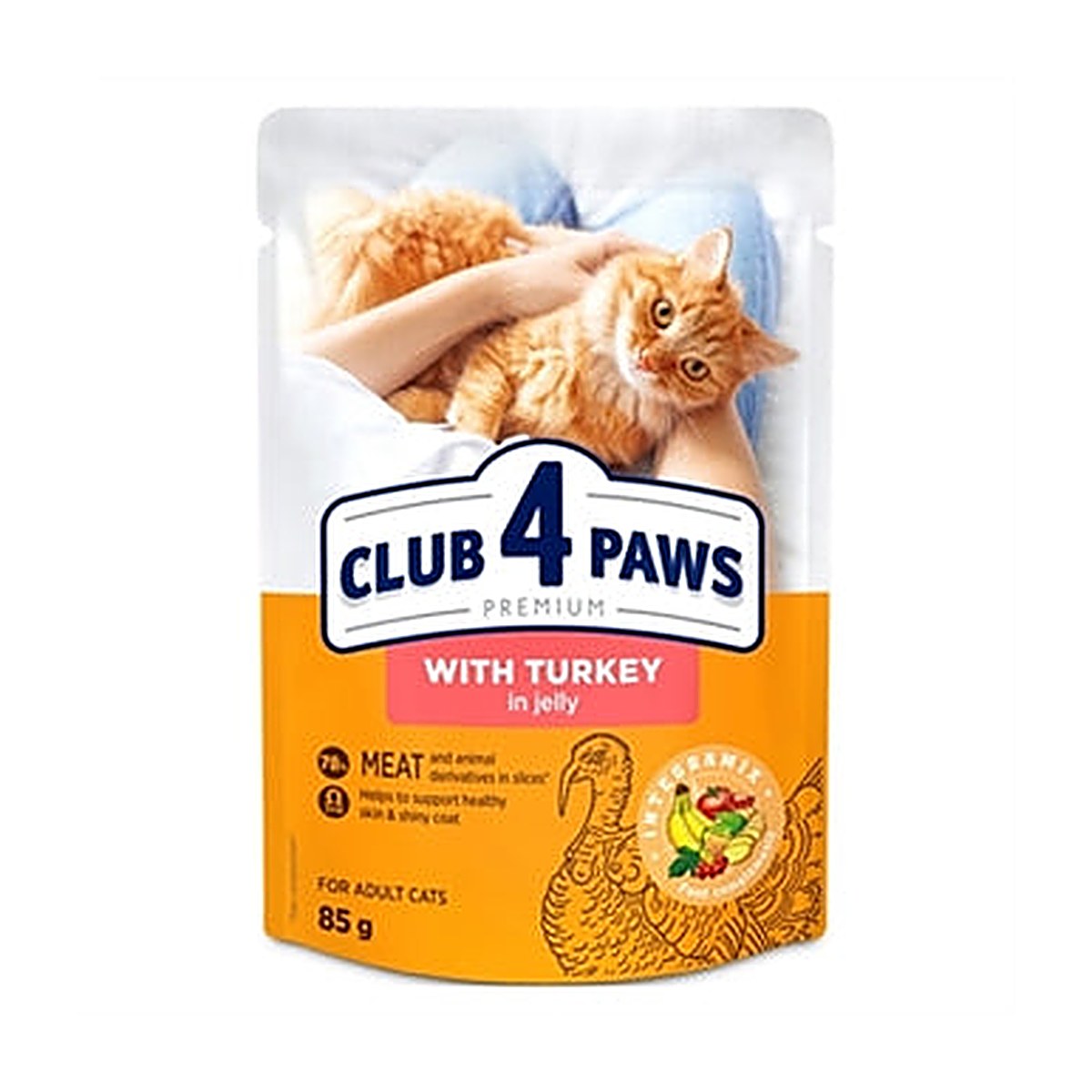 CLUB4 Ad Kalkoen In Gelei 24x85 gram