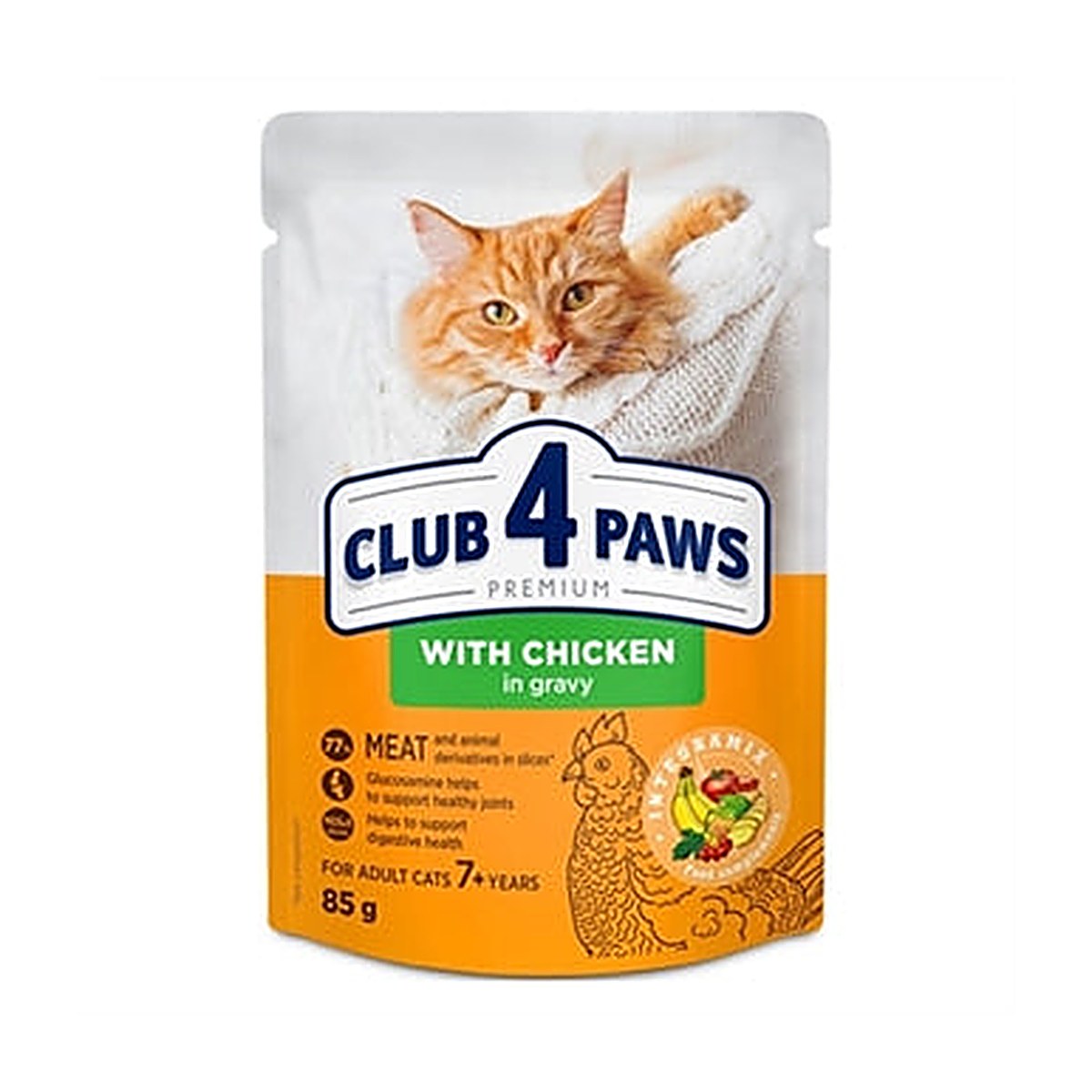 CLUB4 Sen 7+ Kip In Saus 24x85 gram