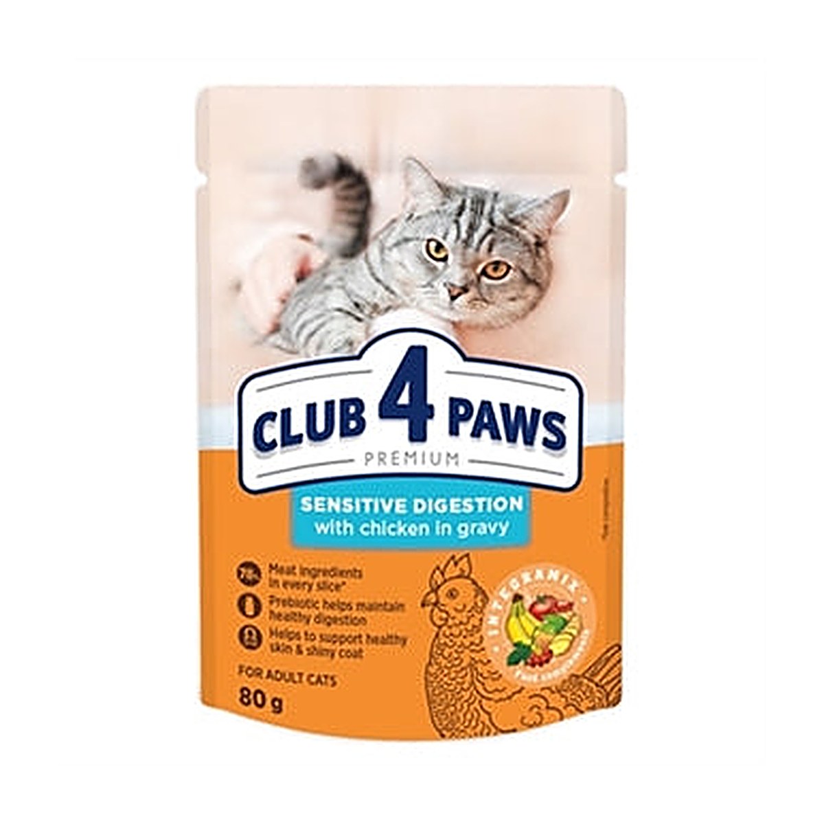 CLUB4 Sensitive Digest Kip Saus 24x80 gram