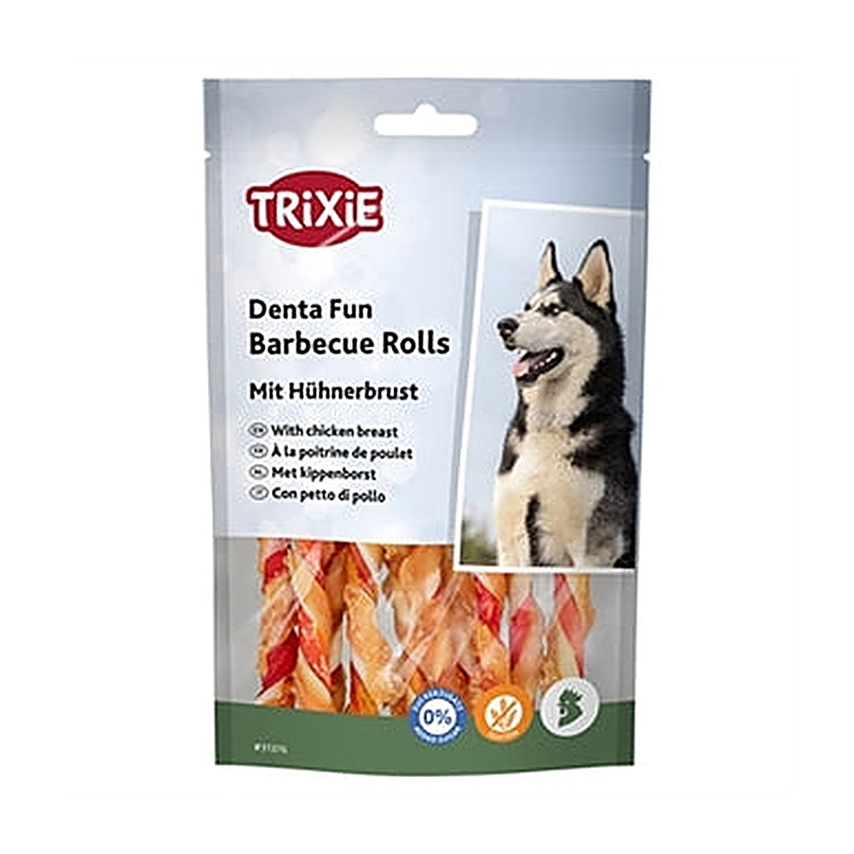 Trixie Denta Bbq Chick Rolls 12 cm 6x80 gram