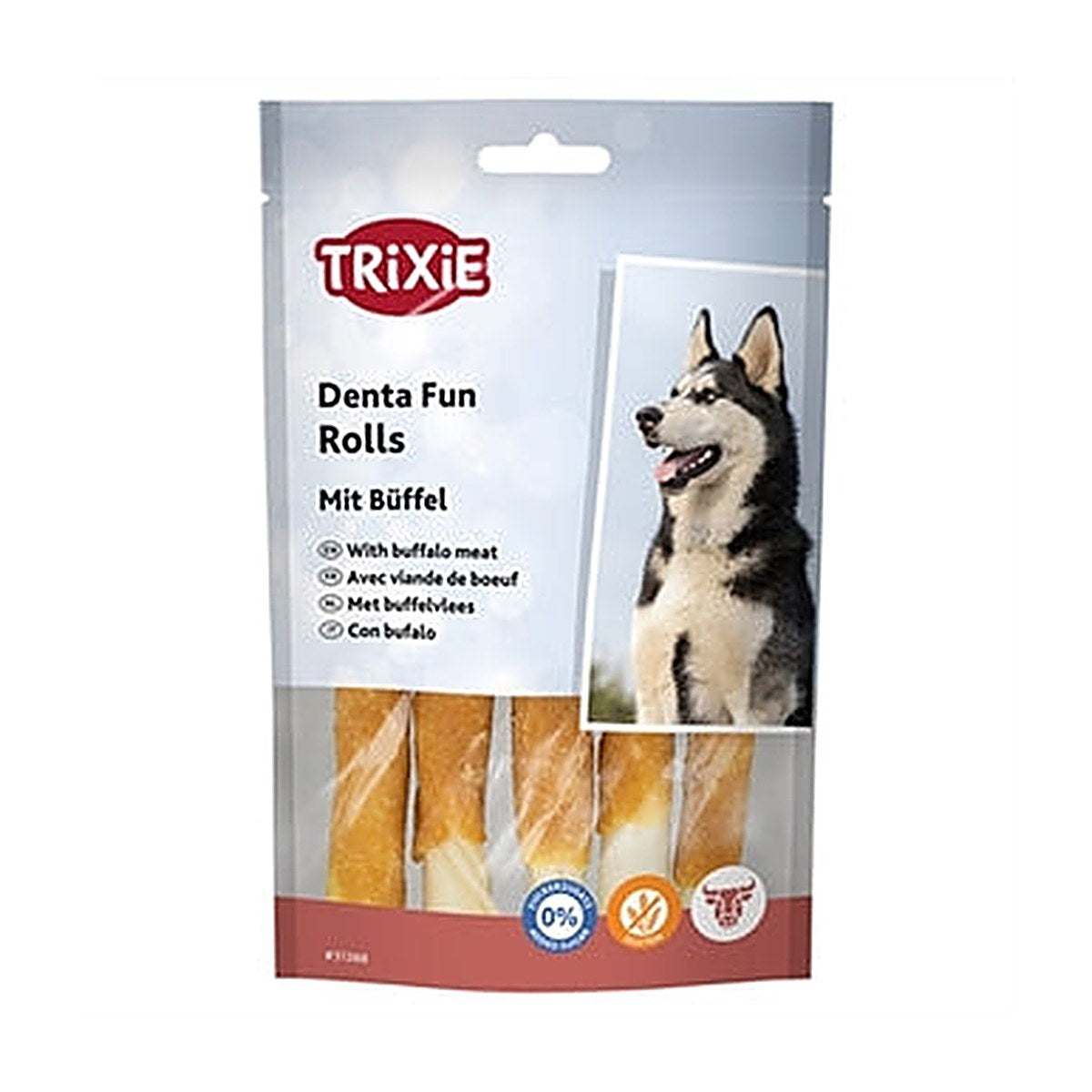 Trixie Denta Buffalo Rolls 12 cm 6x70 gram