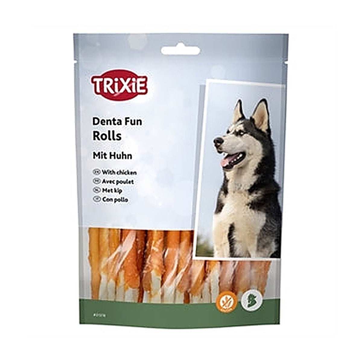 Trixie Denta Chicken Rolls 12 cm 6x240 gram