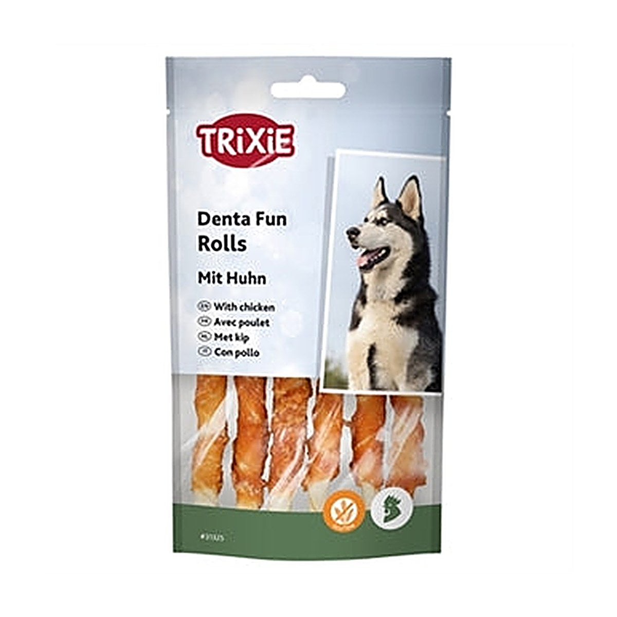 Trixie Denta Chicken Rolls 12 cm 70 gram