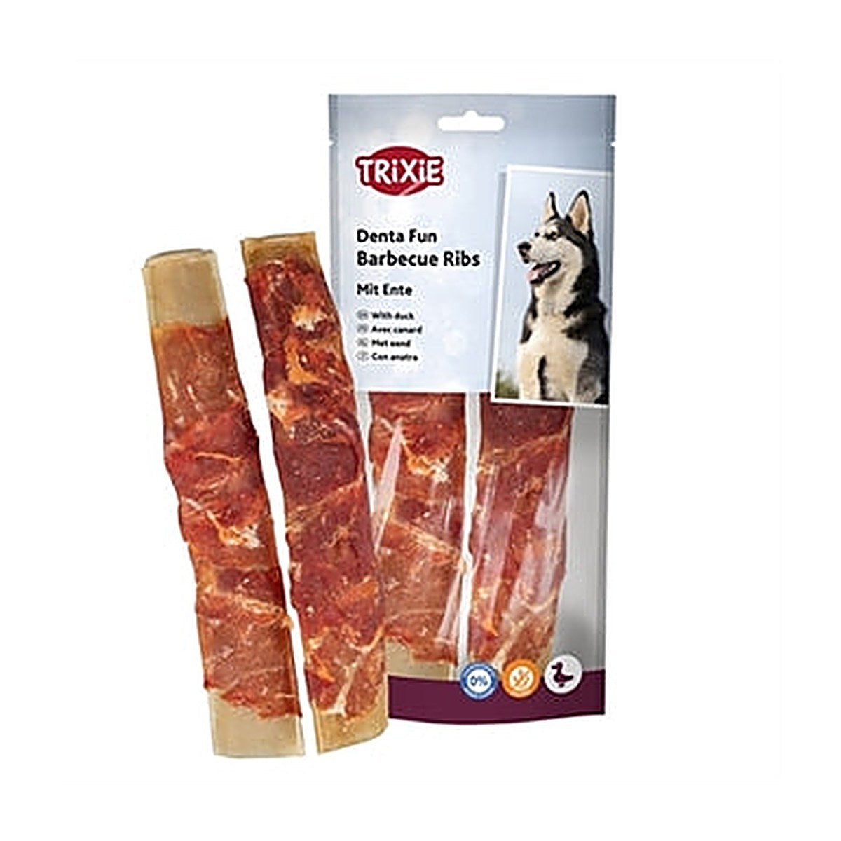 Trixie Denta Duck Bbq Ribs 17 cm 6x110 gram