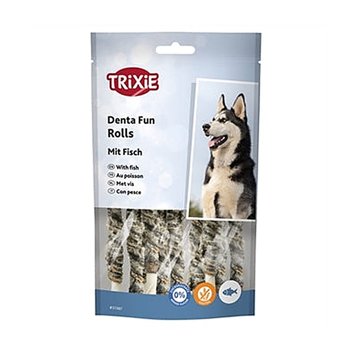 Trixie Denta Fish Rolls 12 cm 6x75 gram