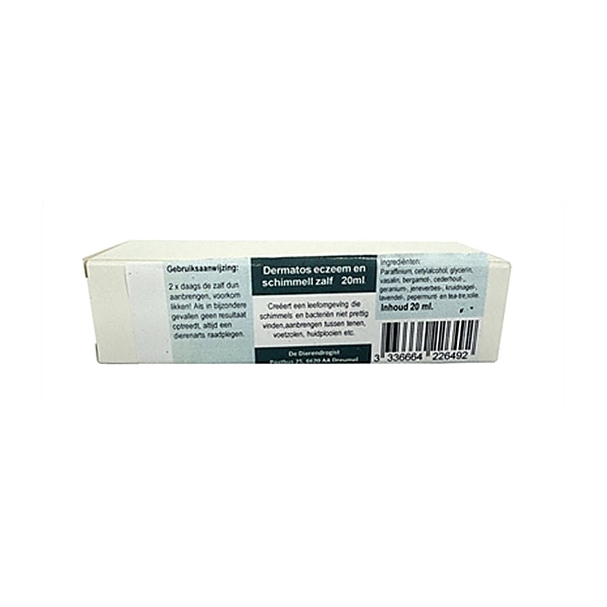 Dierendrogist Dermatos Eczeem/schimmelzalf 20 gram