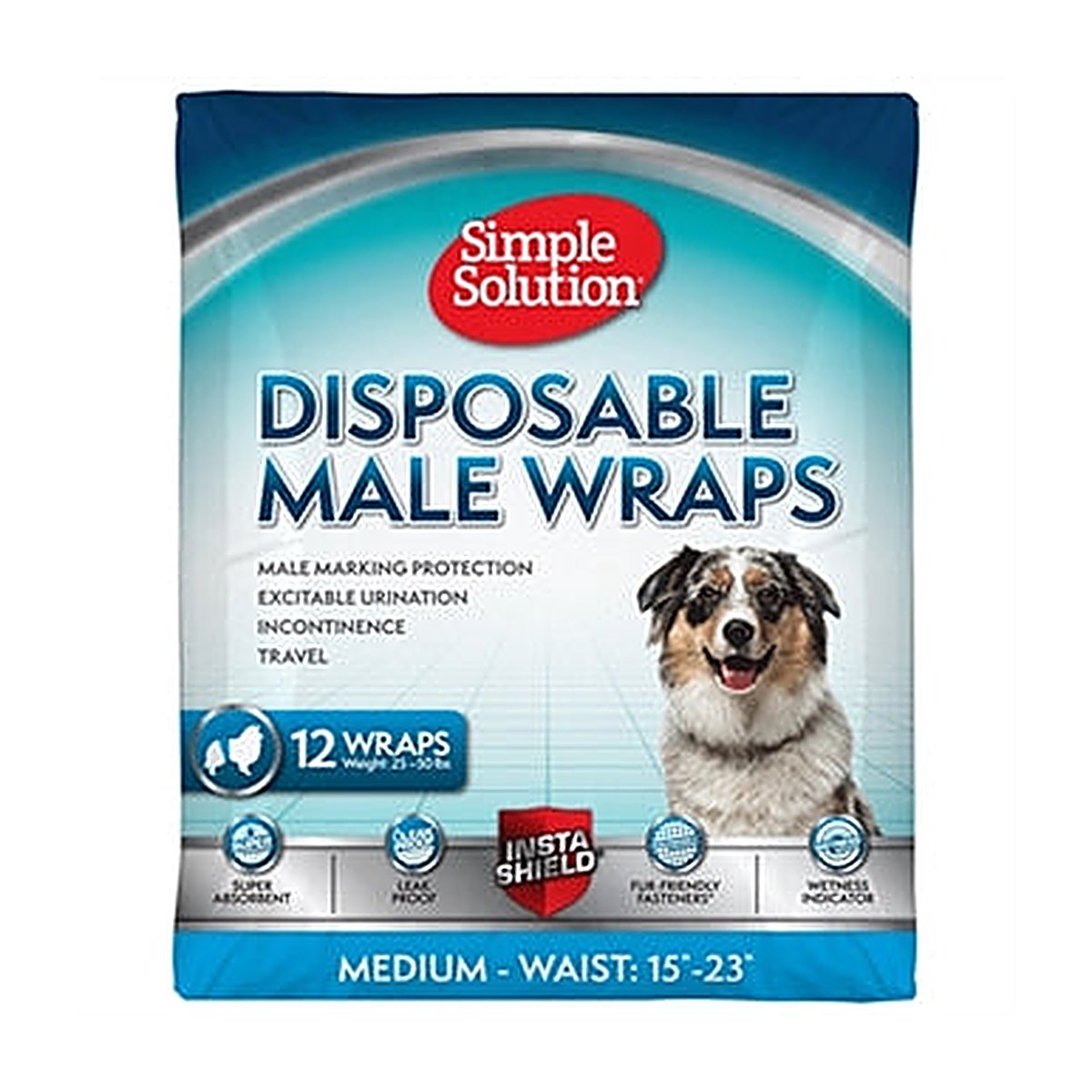 Simple Solution Disposable Male Wrap M 12 stuks