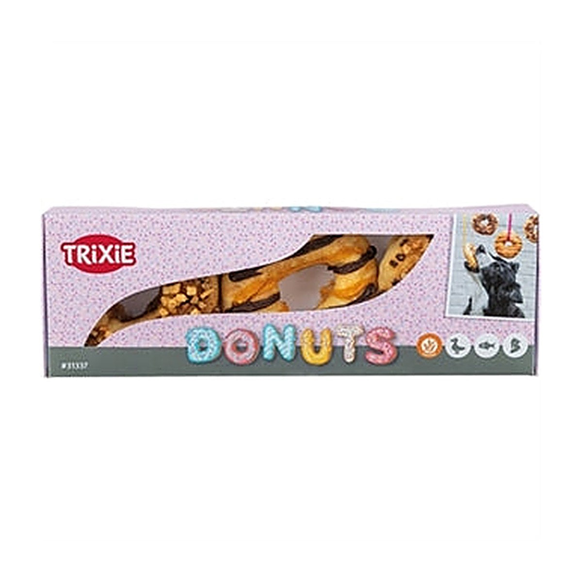 Trixie Donuts Eend/kip/kbj 9 cm 55 gram 3 stuks