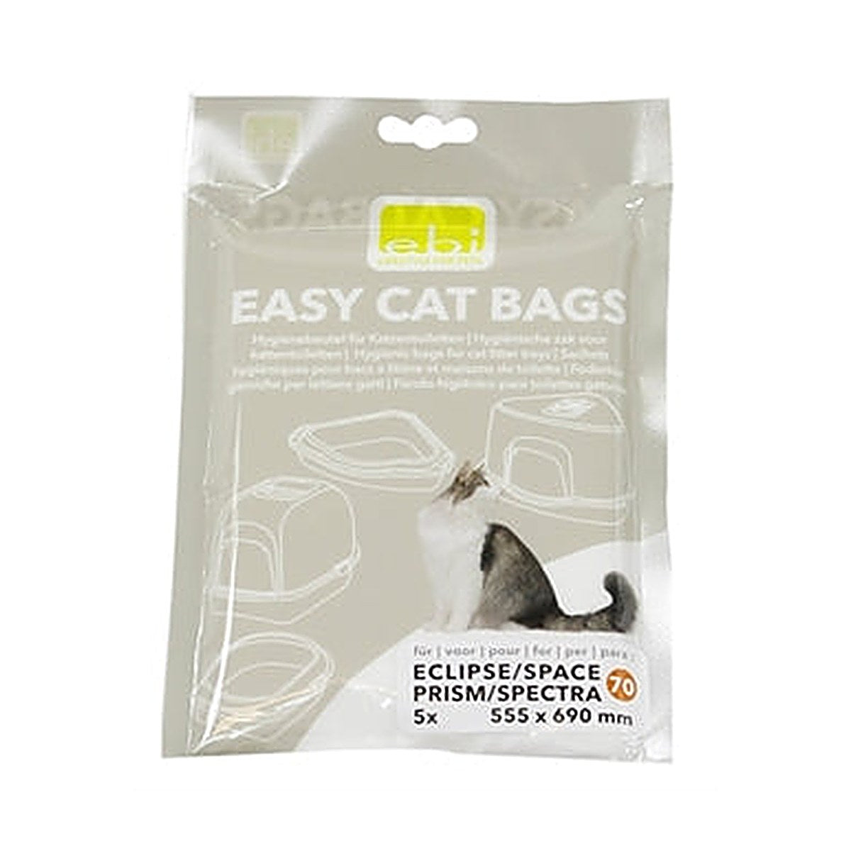 Ebi Easy-cat Kattenbakzak Jumbo-u 5 stuks
