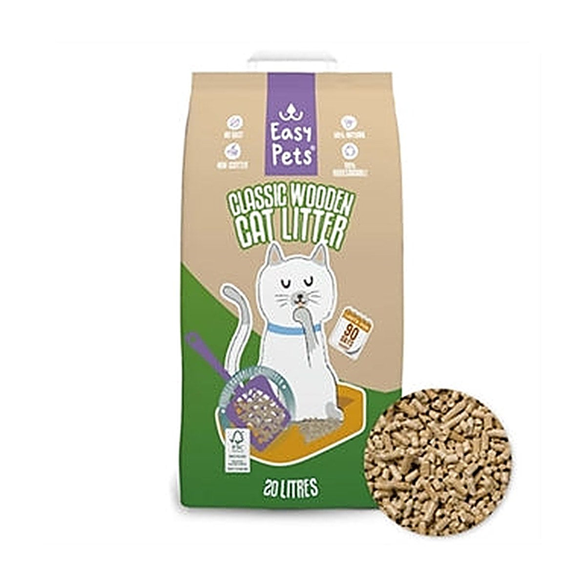 Easypets Bio Classic Wood Recyc 20 liter