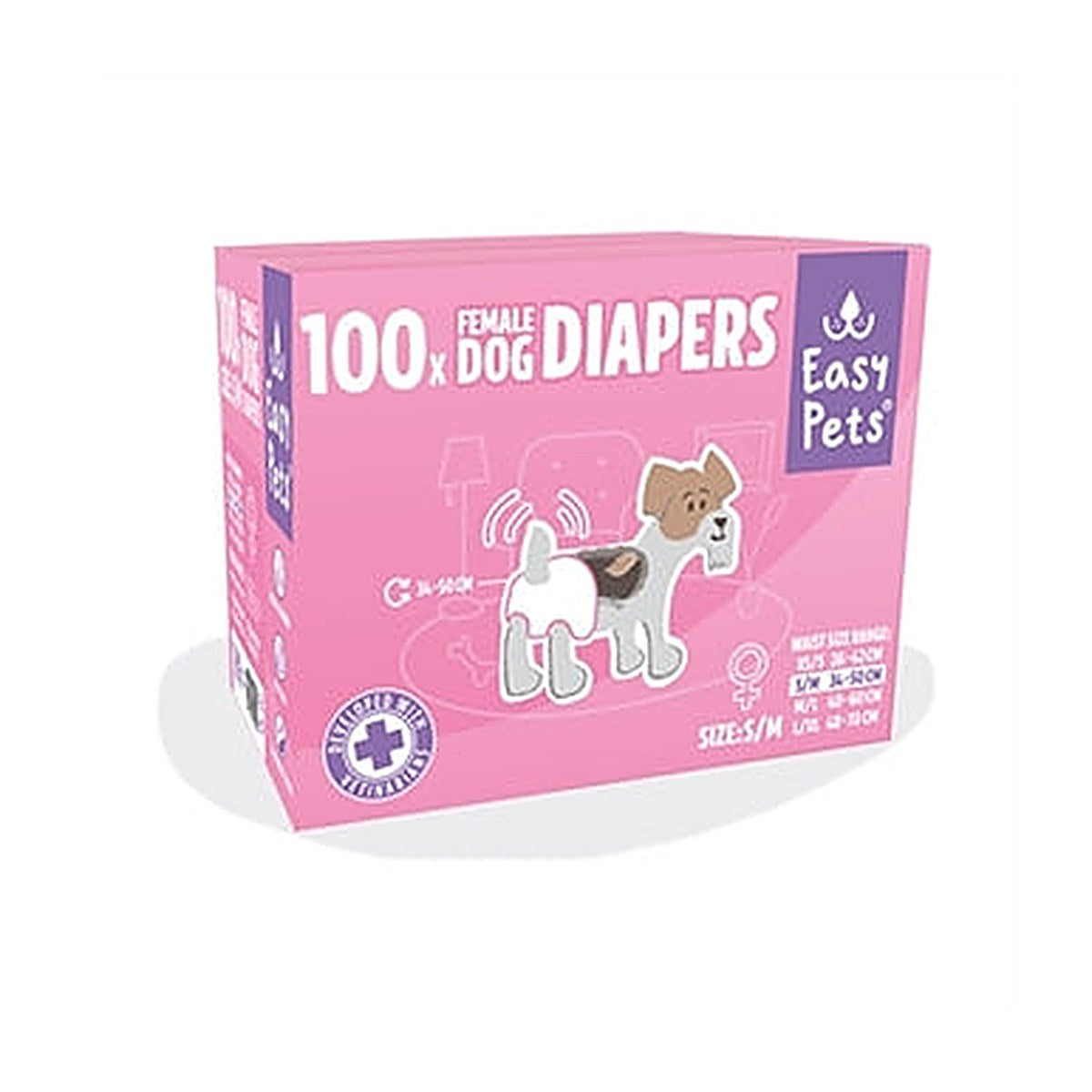 Easypets Easyp Hondenluiers Teef S/m 100 stuks