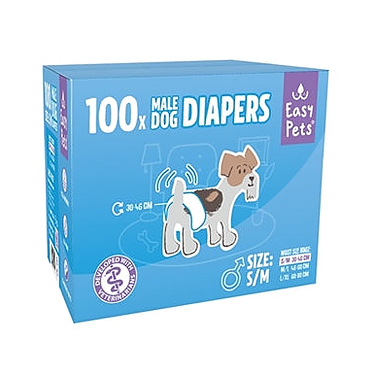 Easypets Hondenluiers Reu S/m 100 stuks