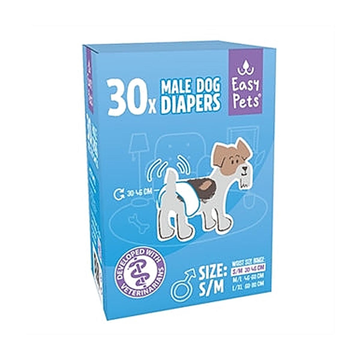 Easypets Hondenluiers Reu S/m 30 stuks