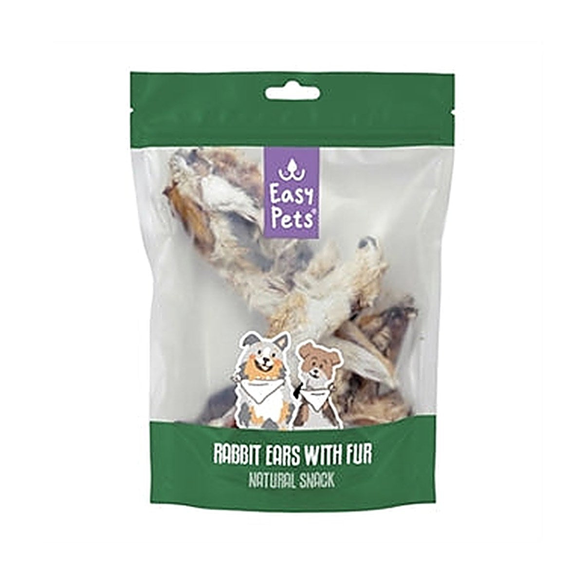 Easypets Konijnenoren Met Vacht 7 stuks