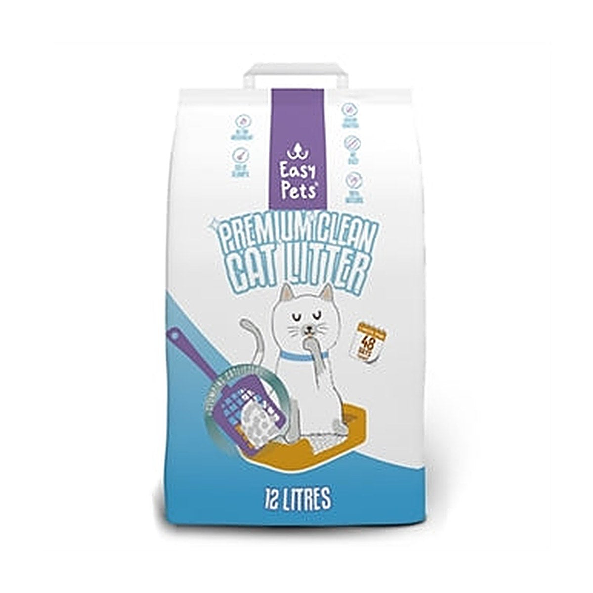 Easypets Premium Clean White Bent 12L