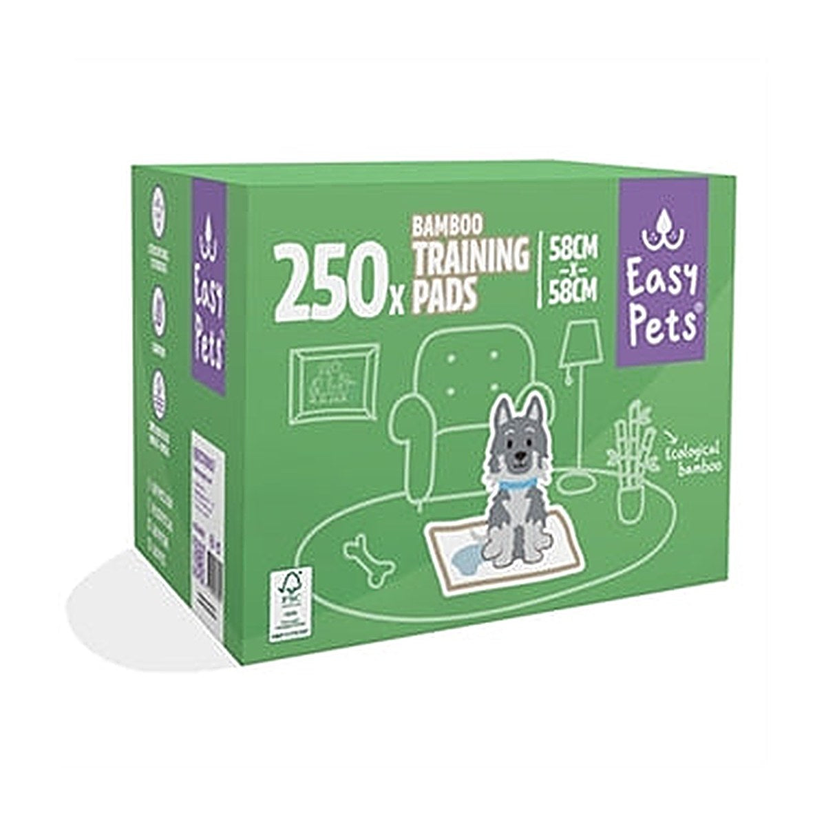 Easypets Puppy Pads Bamboo 250 stuks