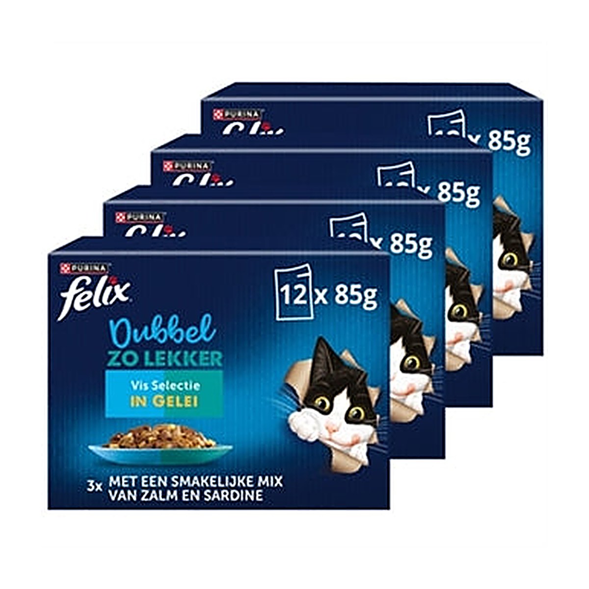 Felix Dubbel Vis In Gelei 4x12x85 gram