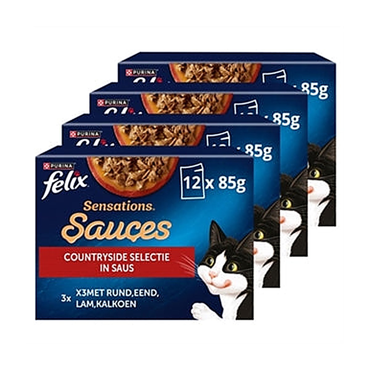 Felix Sensitive Country Saus 4x12x85 gram