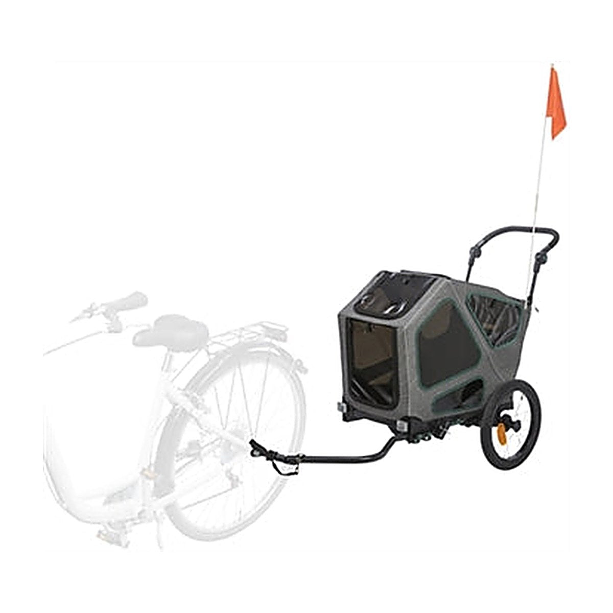 Trixie Fietskar Grijs/sa 25 kg 62x80x92 cm