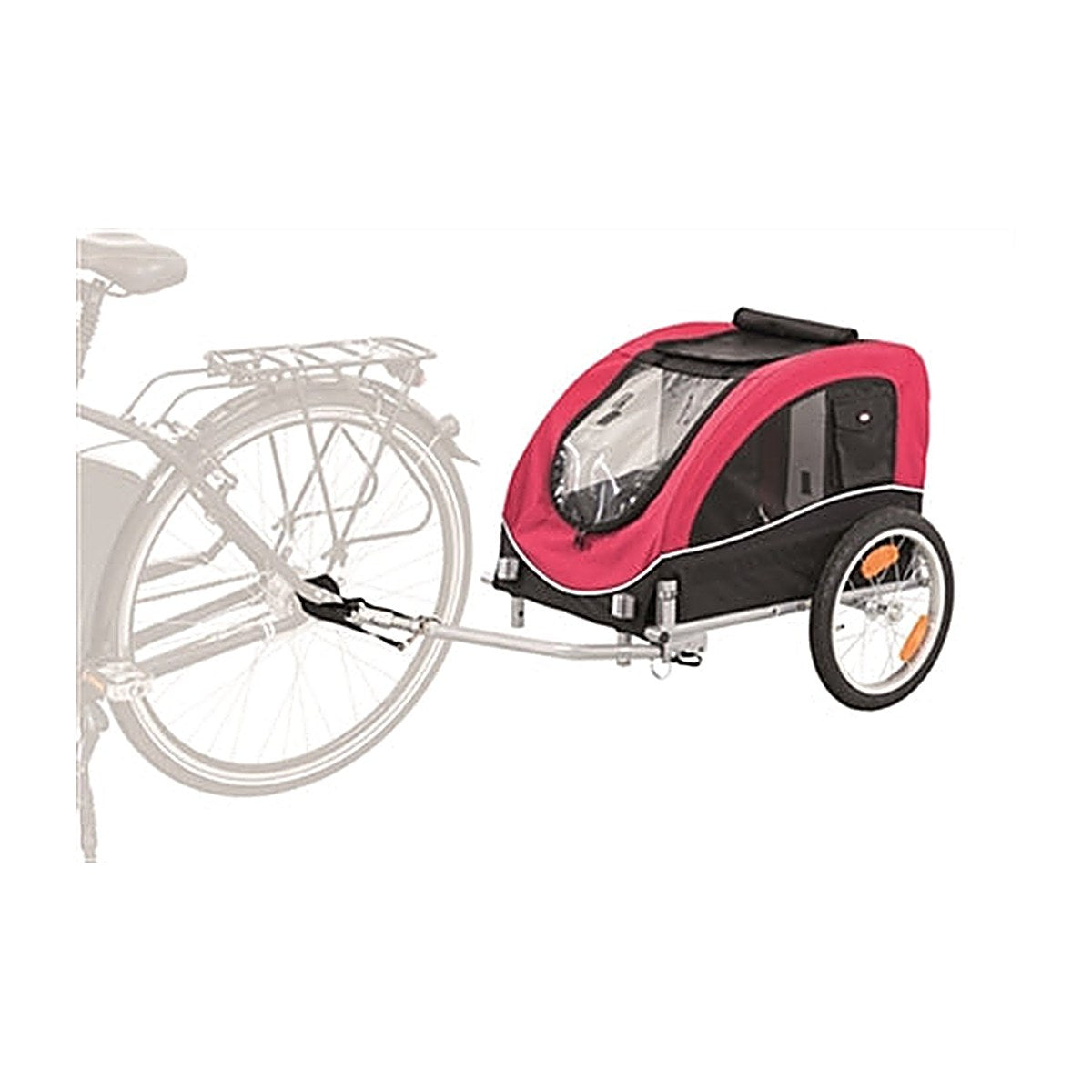 Trixie - Fietskar Zwart/Rood 22 kg 75x63x68 cm